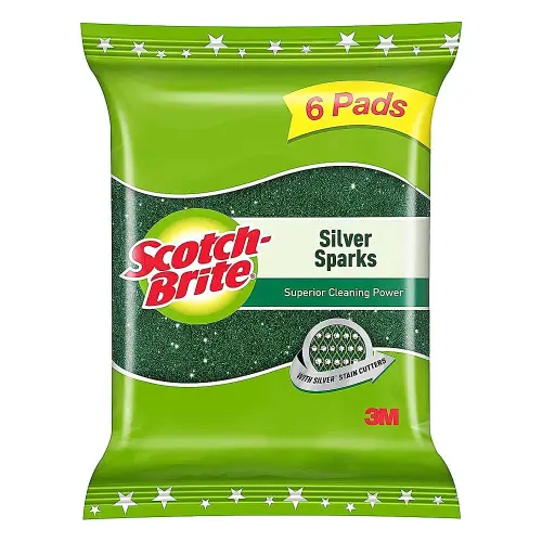 Scotch Brite Silver Spark Scrub Pads