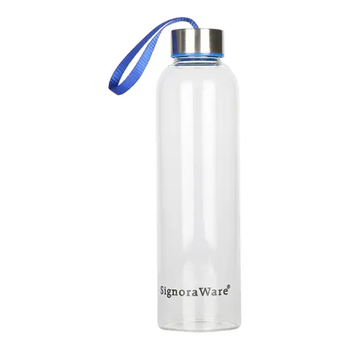 Signoraware Aqua Star Borosilicate Glass Bottle - Multicolour