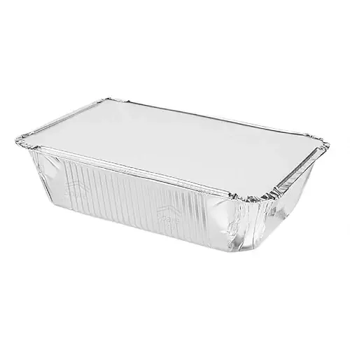 Disposable Aluminium Foil Container With Lid - 450 ml