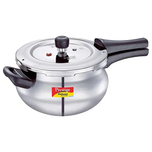 Prestige Deluxe Alpha Svachh Outer Lid Pressure Cooker Handi - 3 L