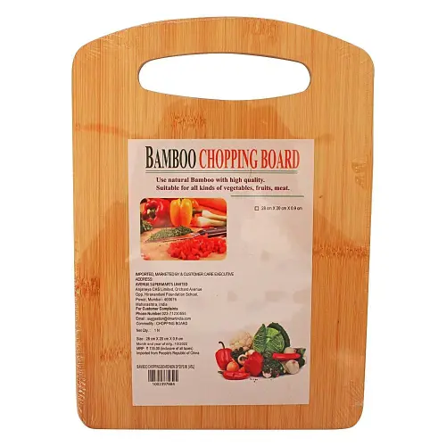 Bamboo Chopping Board (28 x 20 x 0.9 cm)