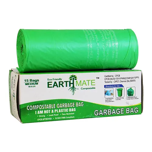 Compostable Blue Garbage Bag (19x21 Inches) - 15 Bags