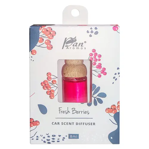 Pan Aromas Car Scent Reed Diffuser - Fresh Berries