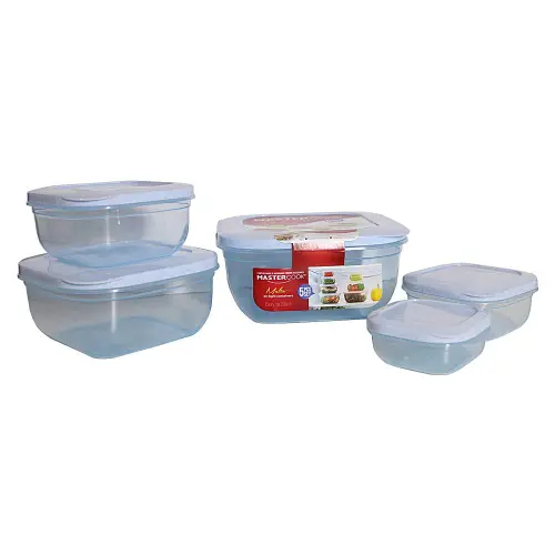 Mastercook Malta Square Container Set - 5 Pieces