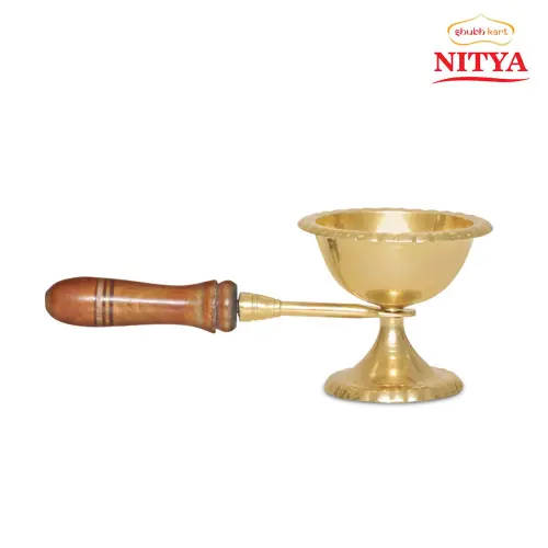 Shubhkart Nitya Brass Dhoop Dani - 163 gms