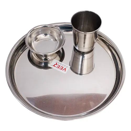 Steel Eco Thali Combo Set - 3 Pieces