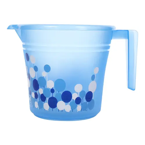Ratan Plastic Frosty Mug (Blue) - 1 L