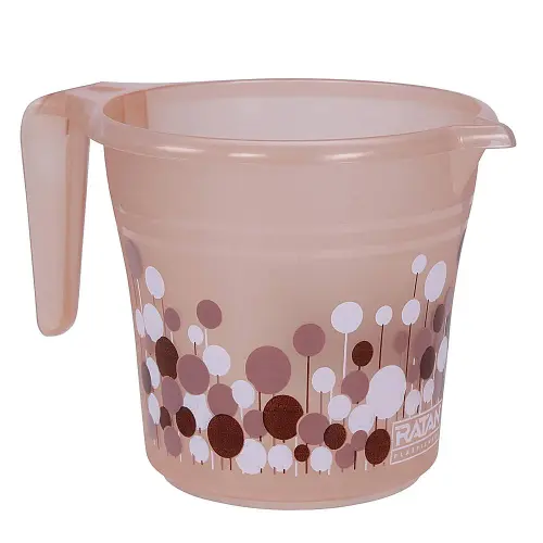 Ratan Plastic Frosty Mug (Brown) - 1 L
