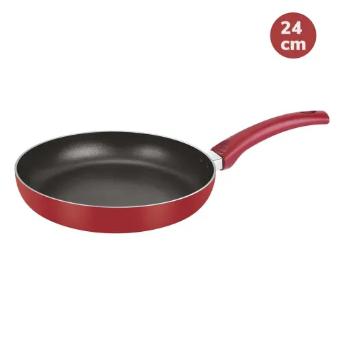 Bergner Non-Stick Soft Touch Handle Flat Frying Pan - 24 cm