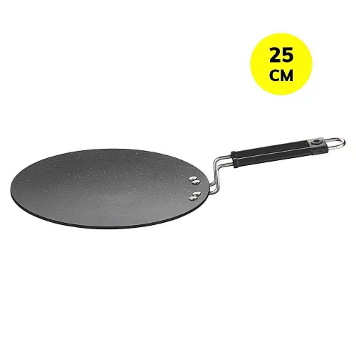 Borosil Granito Non-Stick Concave Tawa - Black