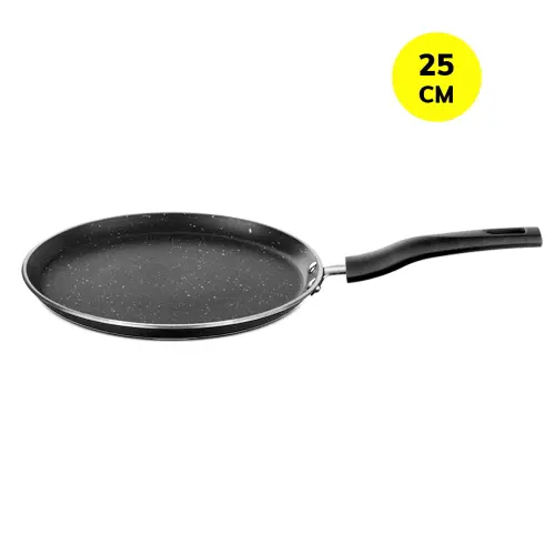 Borosil Granito Non-Stick Induction Base Flat Tawa - Black