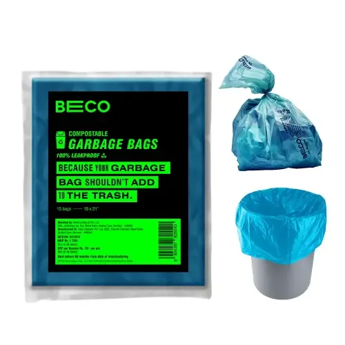 BECO Compostable Medium Garbage Bags - 19x21 Inches
