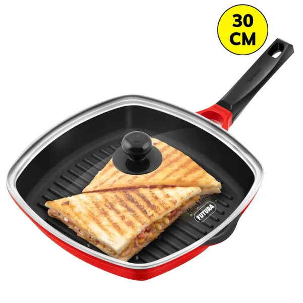 Hawkins Die Cast Grill Pan With Glass Lid (DCGP30G)