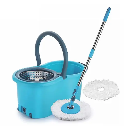 Sparkmate By Crystal Strolley Steel Spin Mop & Bucket