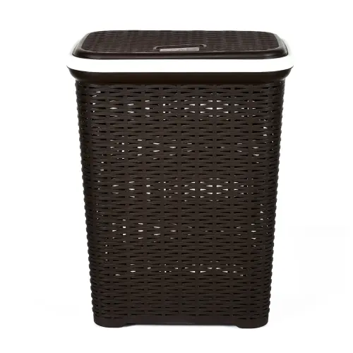 Nilkamal Season Laundry Basket - Rust Brown