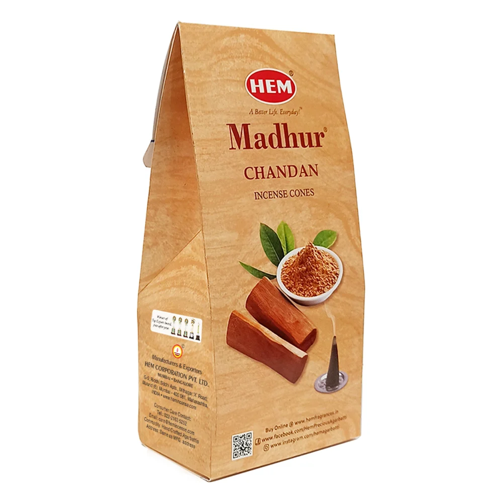 Hem Madhur Chandan Dhoop Cones