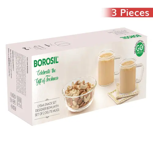 Borosil Glass Snack Set