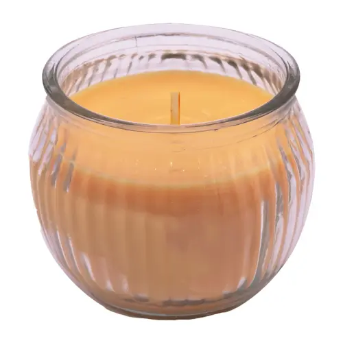 Iris Ribbed Jar Candle - Mango Sorbet