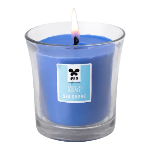 Iris Taper Jar Candle - Sea Shore