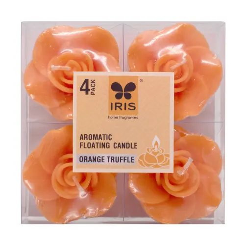 Iris Floater Candle - Orange Truffle