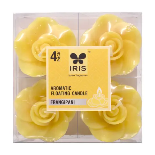 Iris Floater Candle - Frangipani
