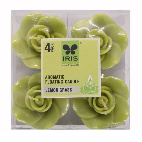 Iris Floater Candle - Lemon Grass