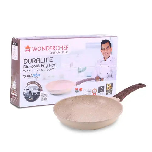 Wonderchef Duralife Die-Cast Non-Stick Fry Pan - Ivory
