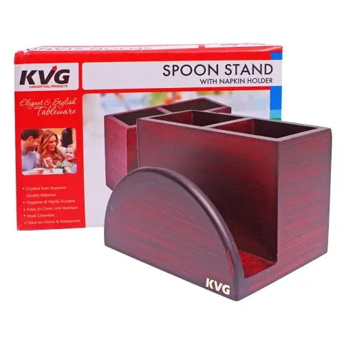 KVG Wooden Napkin and Cutlery Stand