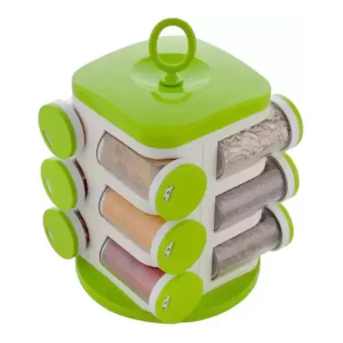 Beezy Plastic Spice Rack Set - 12 Pieces