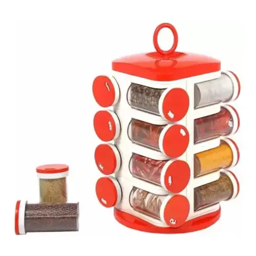 Beezy Plastic Spice Rack Set - 16 Piece