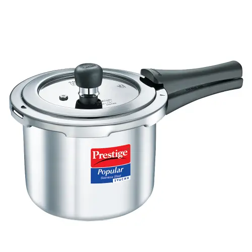 Prestige Popular Stainless Steel Svachh Outer Lid Pressure Cooker - 3 L