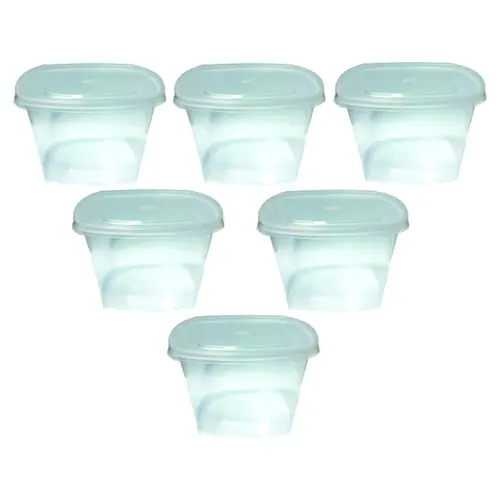 Vinay Trading Reusable Square Tub Container (500 ml) - Set of 10