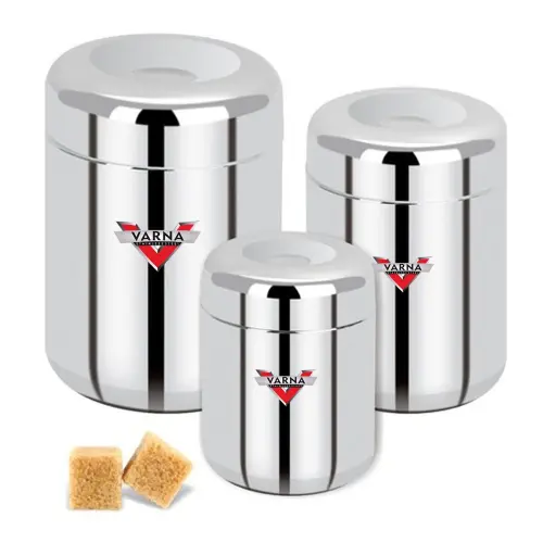 Varna Apple Shape Ubha Dabba - Set of 3