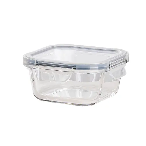 Sanjeev Kapoor Lock & Lock Glassware Square Container - 520 ml
