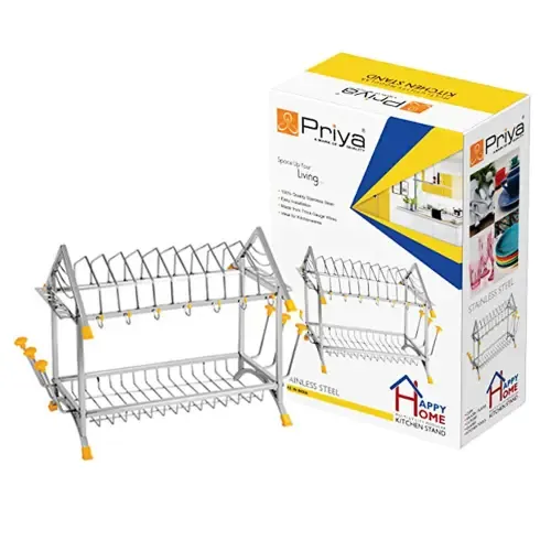 Priya Stainless Steel Happy Home Plate Stand