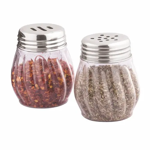 Indigo Metalware Oregano & Chilli Flakes Dispenser - Natural