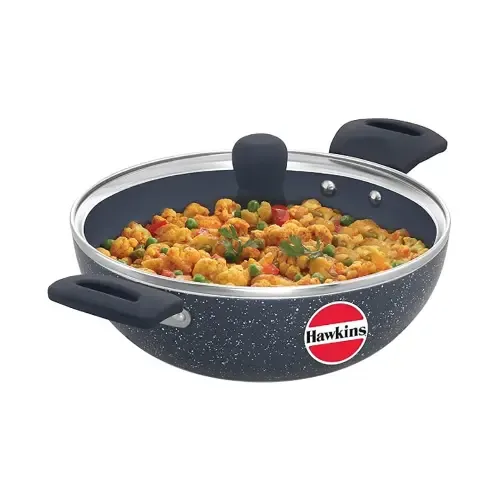 Hawkins ICK25G Aluminium Ceramic Non-Stick Deep Kadhai