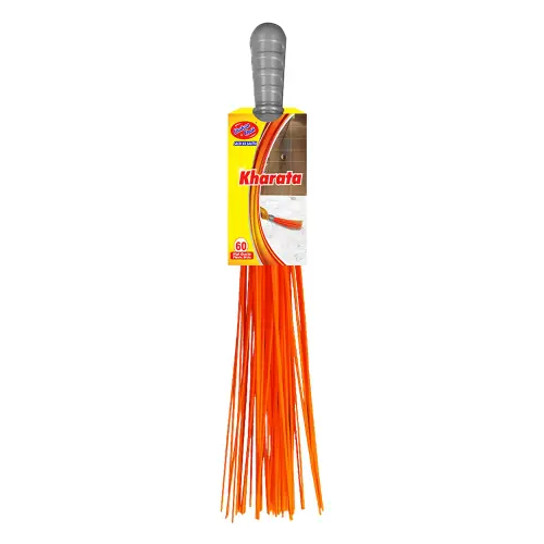 Chakaachak Plastic Kharata For Superior Cleaning - Grey & Orange