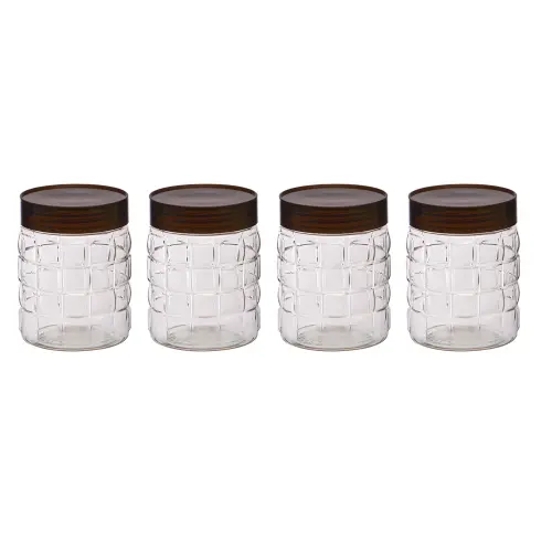 Steelo Solitaire Plastic Container - 4x 600 ml
