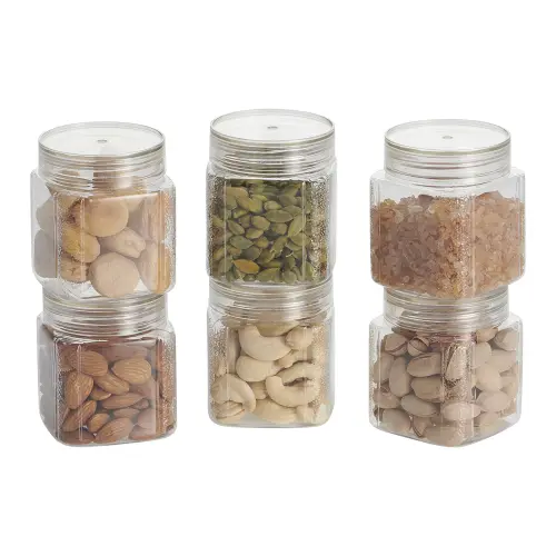 Steelo Varg Plastic Kitchen Jar Container 6x250 ml