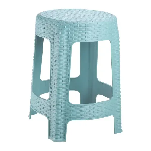 Joyo Cane Round Stool - Ice Cabbage