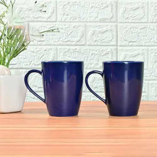 Femora Ceramic Coffee Mug (Blue) - 360 ml