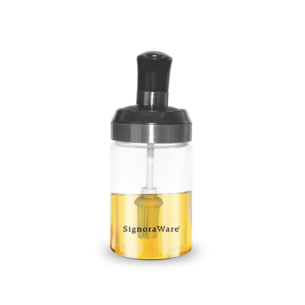 SignoraWare Trinkle Borosilicate Glass Jar With Brush