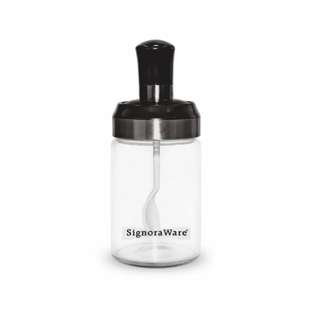 SignoraWare Trinkle Borosilicate Glass Jar With Spoon