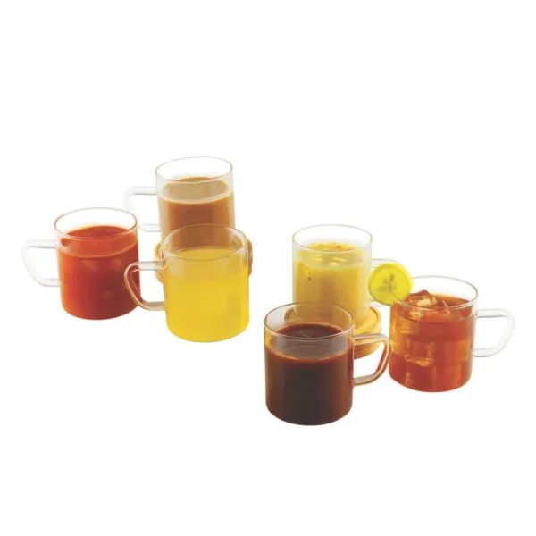 SignoraWare Vintage Borosilicate Drinking Mug - Set Of 6