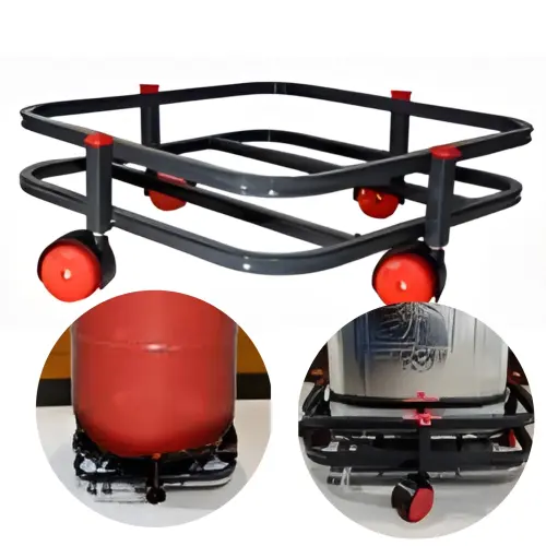 Right Kitchen Cylinder Trolley -30.5X10X30.5 cm
