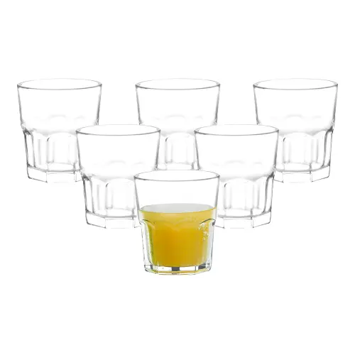 Sanjeev Kapoor Melbourne Rock Glass Set (350 ml) - Set Of 6