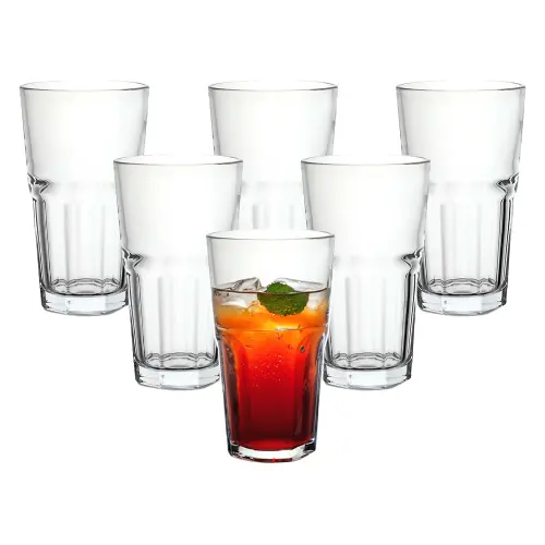 Sanjeev Kapoor Melbourne Long Drinking Glass (420 ml) - Set Of 6
