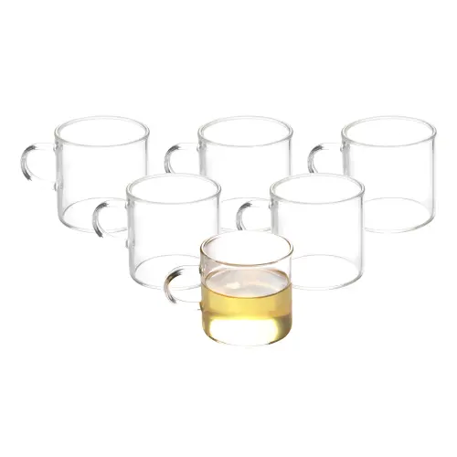 Sanjeev Kapoor Tucson High Borosilicate Mug (130 ml) - Set Of 6