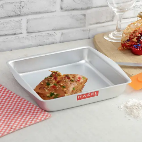 HAZEL Aluminium Square Shape Cake Mould Large